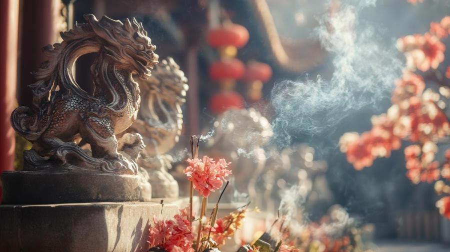 estatua funeral chino